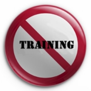 Geen training